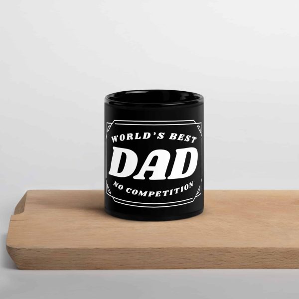 Worlds Best Dad No Competition printed mug