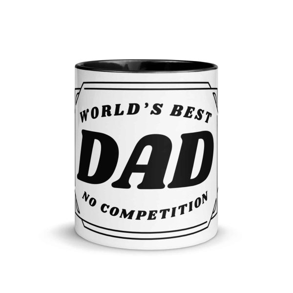 Worlds Best Dad No Competition printed mug