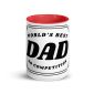 Worlds Best Dad No Competition printed mug