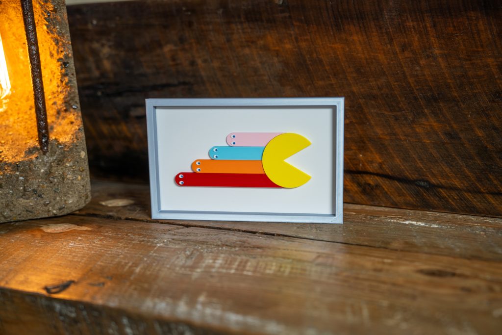 Pac-Man Retro Art in 3D Prin