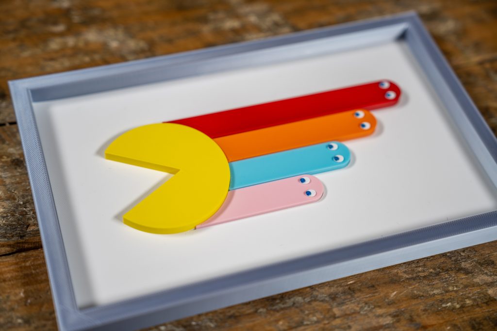 Pac-Man Retro Art in 3D Prin