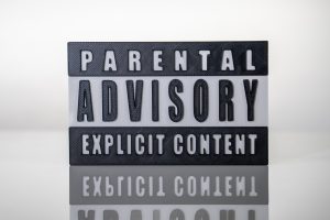 Parental Advisory Explicit Content Magnet (Handcrafted)