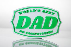 World’s Best Dad – No Competition Magnet (Handcrafted)