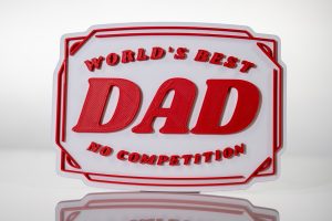 World’s Best Dad – No Competition Magnet (Handcrafted)