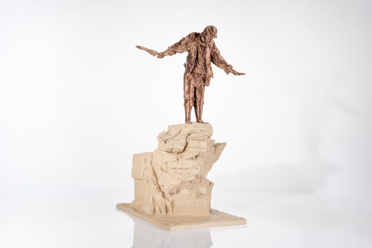 Limited Edition Cliffside Figure on Monolith Base
