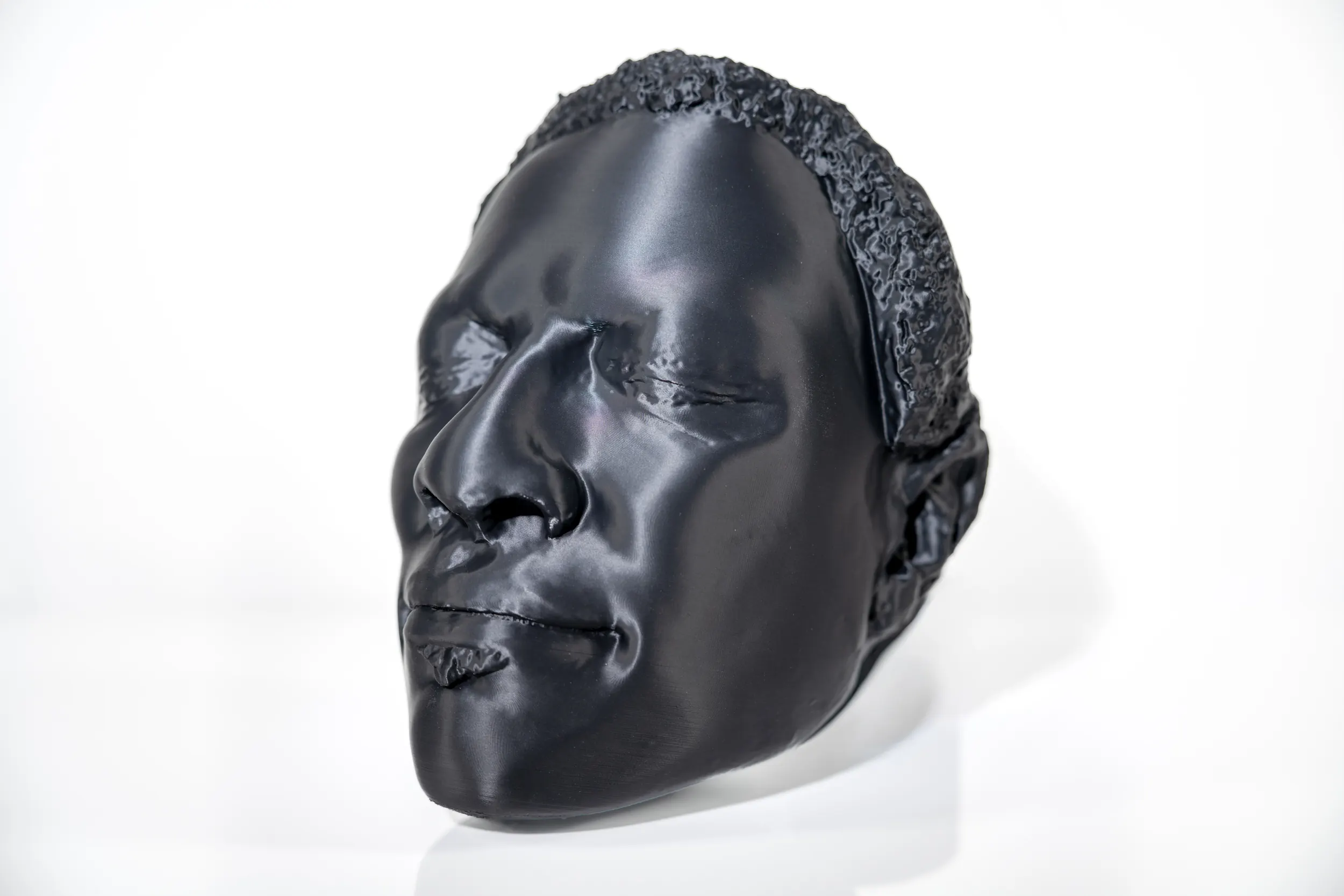 3D printed head sculpture prototype by Cru Bear in Louisville KY