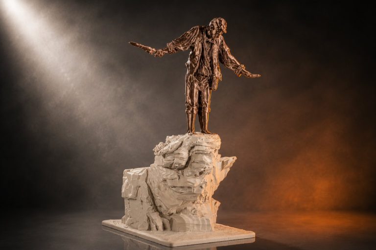 Limited Edition Cliffside Figure on Monolith Base