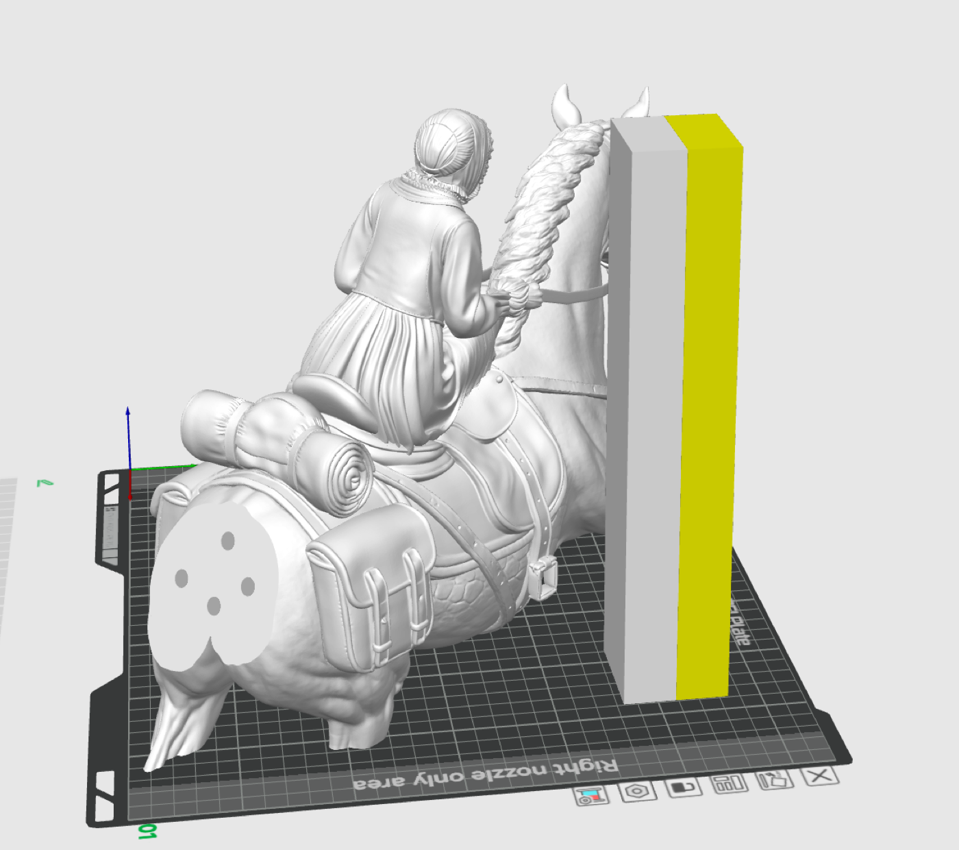Bambu Studio cut preview showing cutting geometry and connector faces.