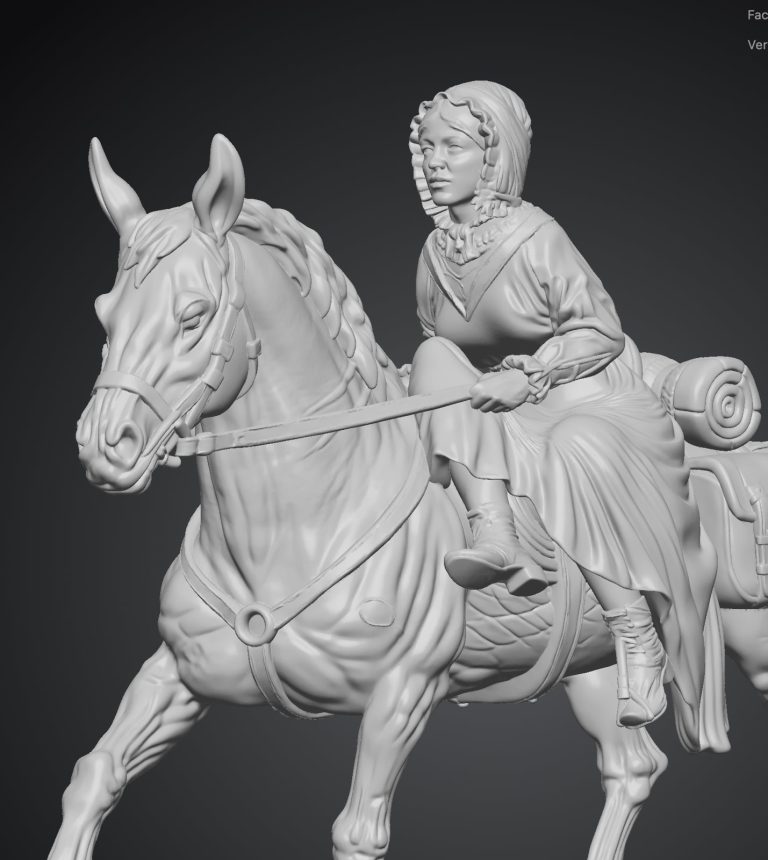 3D Printing for Sculptors: Turning a Horse and Sidesaddle Rider into a Large Working Pattern