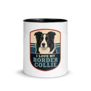 Color Inside Mug, Border Collie Gift: I Love My Border Collie